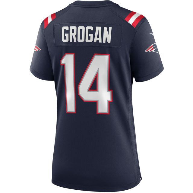 Maillot de joueur retraité Nike Steve Grogan pour femme, bleu marine, New England Patriots Game