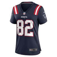 Women's Nike T.J. Luther  Navy New England Patriots Team Game Jersey