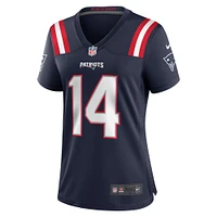 Maillot de joueur des New England Patriots Nike Tristan Vizcaino pour femme, bleu marine