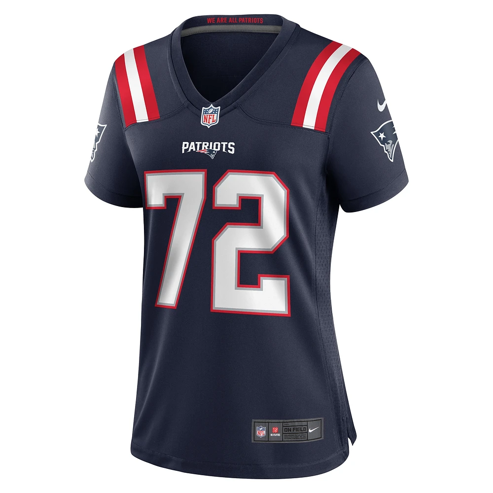 Women's Nike Tyrone Wheatley  Navy New England Patriots Team Game Jersey