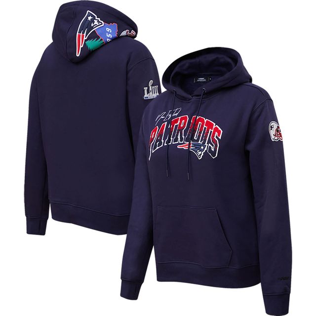 Sweat à capuche Pro Standard Navy Patriots de la Nouvelle-Angleterre Local Patch pour femme