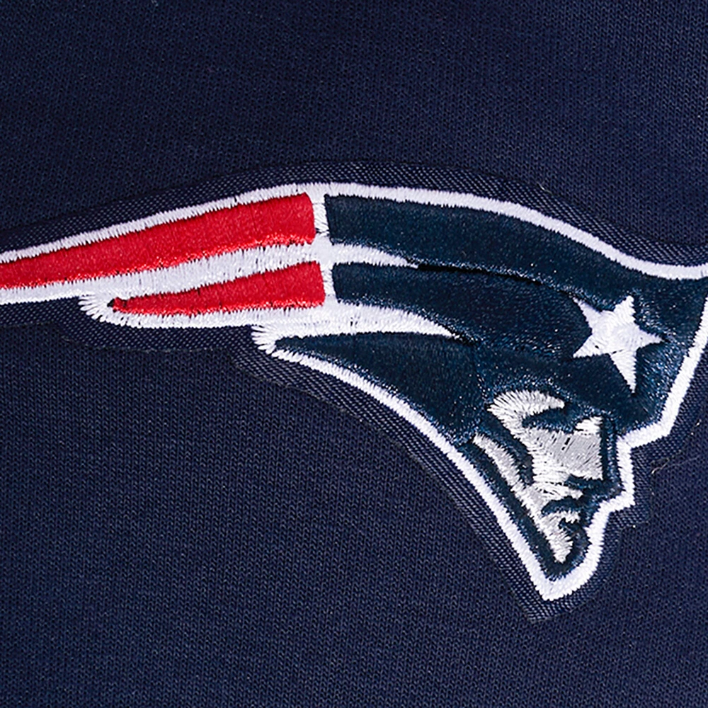 Women's Pro Standard Navy New England Patriots Split Logo Full-Zip Hoodie