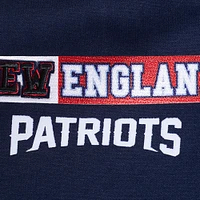 Women's Pro Standard Navy New England Patriots Split Logo Full-Zip Hoodie