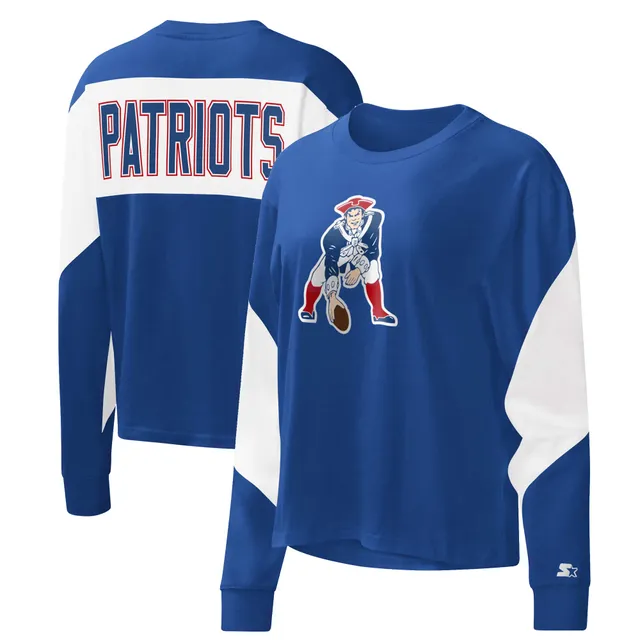 New England Patriots NFL Womens Cropped Team Crewneck