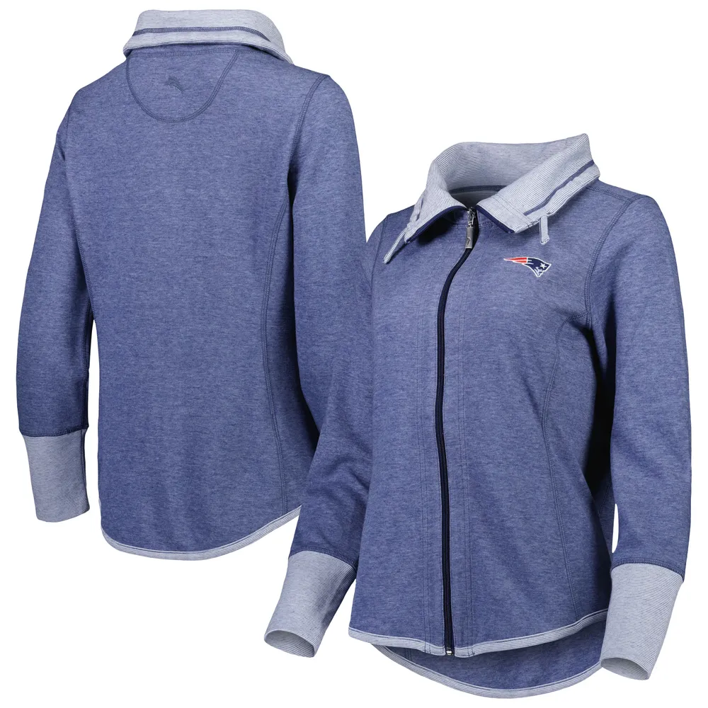 Lids New England Patriots Tommy Bahama Women's Sport Sun Fade Full-Zip  Sweatshirt - Heathered Navy