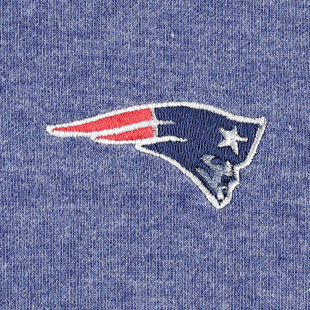 Sweat Tommy Bahama Heathered Navy New England Patriots Sport Sun Fade Full-Zip pour femme