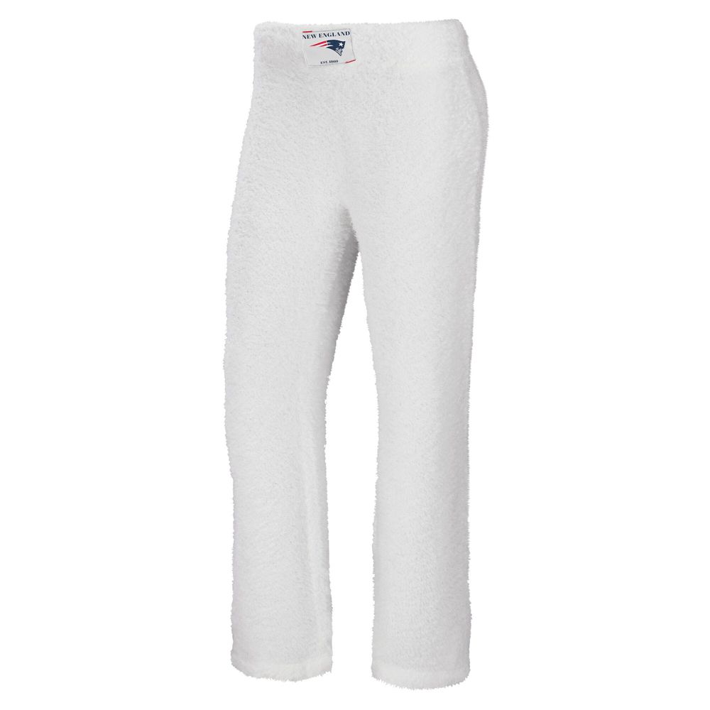 Women's WEAR by Erin Andrews Cream New England Patriots Cozy Scoop Neck Tank Top & Pants Sleep Set