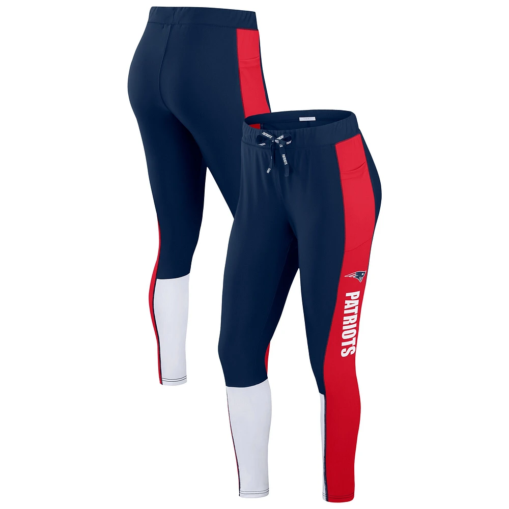 Leggings à blocs de couleurs bleu marine/rouge New England Patriots pour femme WEAR by Erin Andrews