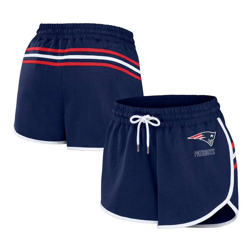 Short à ourlet bleu marine New England Patriots pour femme WEAR by Erin Andrews