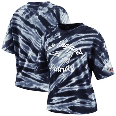 Lids Dallas Cowboys WEAR by Erin Andrews Women's Tie-Dye Cropped Long  Sleeve T-Shirt - Navy