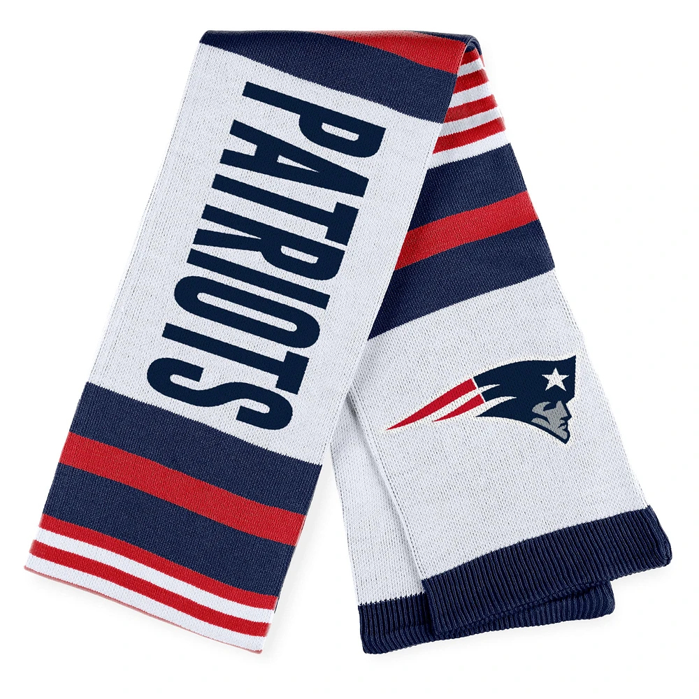 Écharpe à rayures en jacquard des Patriots de la Nouvelle-Angleterre pour femme WEAR by Erin Andrews