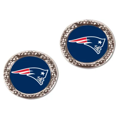 New England Patriots WinCraft Women's Round Post Earrings
