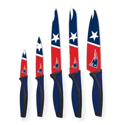 New England Patriots Woodrow 5-Piece Stainless Steel Cutlery Knife Set