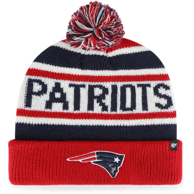 Lids New England Patriots '47 Team Breakaway Cuffed Knit Hat with Pom -  Charcoal