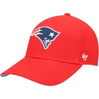 Casquette ajustable MVP secondaire New England Patriots '47 rouge pour jeune