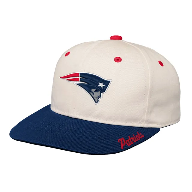 Men's '47 Navy/Natural New England Patriots Flagship MVP Snapback Hat