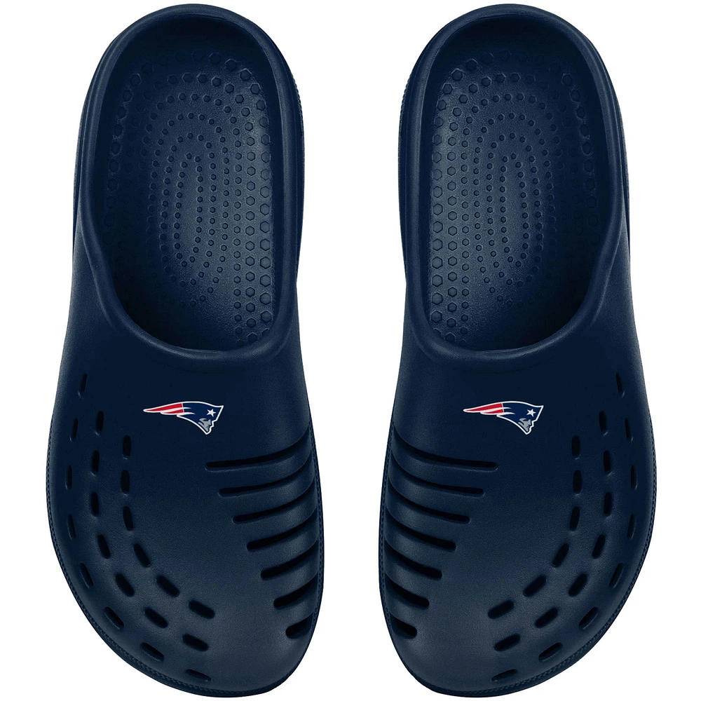 Youth FOCO Navy New England Patriots Sunny Day Clogs