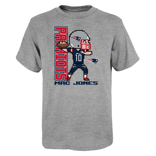 Justin Fields Chicago Bears Youth Pixel Player 2.0 T-Shirt - Heathered Gray