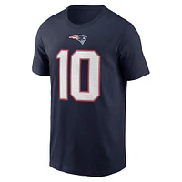 Youth Mac Jones Navy New England Patriots Name & Number T-Shirt