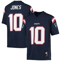 Maillot de joueur réplique des New England Patriots la marine Mac Jones pour jeunes