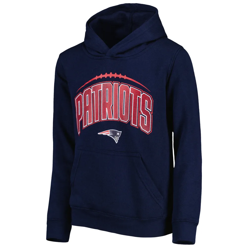 Outerstuff Youth Navy New England Patriots Logo Pullover Hoodie Size: Extra Large