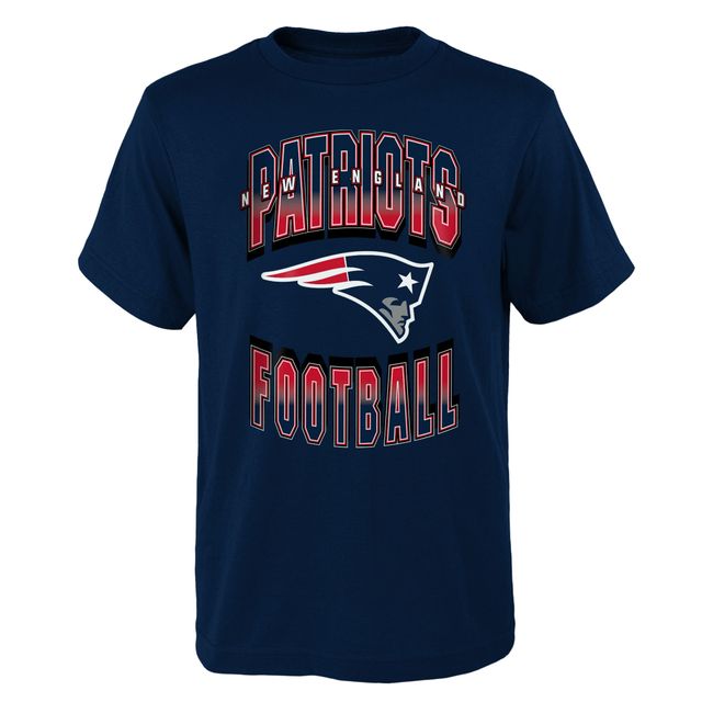 T-shirt Forward Progress des New England Patriots de la marine pour jeunes