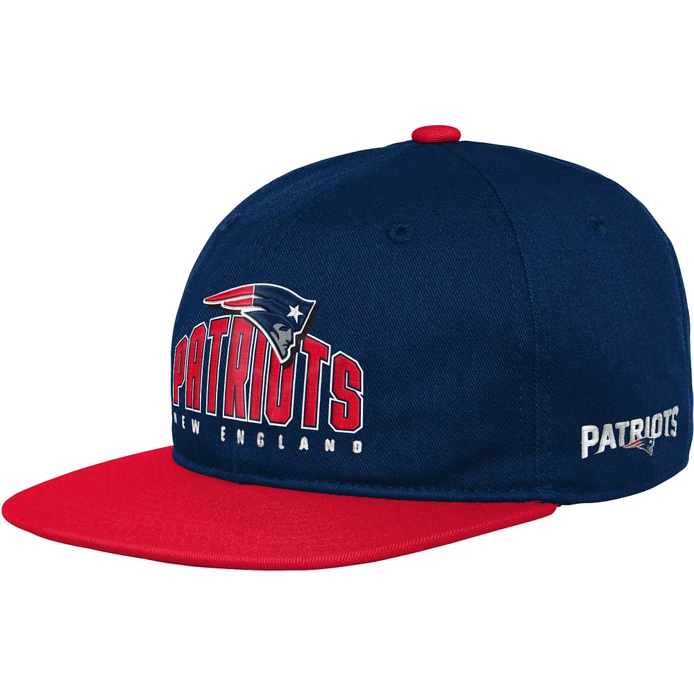 Casquette New England Patriots Legacy Deadstock Snapback bleu marine pour jeune