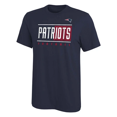 T-shirt bleu marine pour jeunes New England Patriots