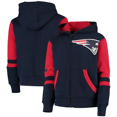 New England Patriots Youth Stadium Full-Zip Hoodie - Navy