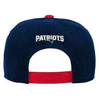 Casquette réglable pré-courbée de l'équipe des New England Patriots de la marine pour jeunes