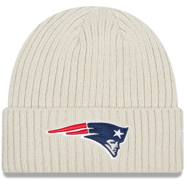 Men's New Era Navy New England Patriots Repeat Cuffed Knit Hat with Pom