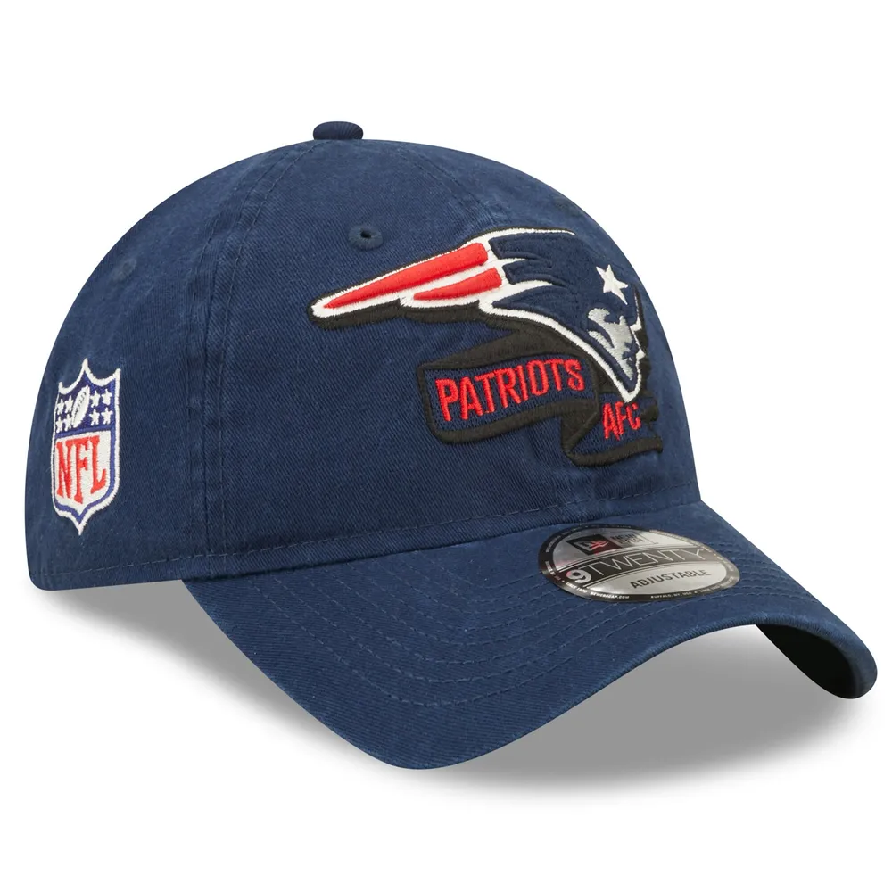 New Era Patriots Logo Patch Trucker 9FORTY Snapback Hat - Men's