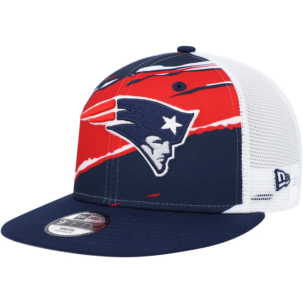 Casquette Snapback 9FIFTY New Era New England Patriots Tear pour jeune, bleu marine