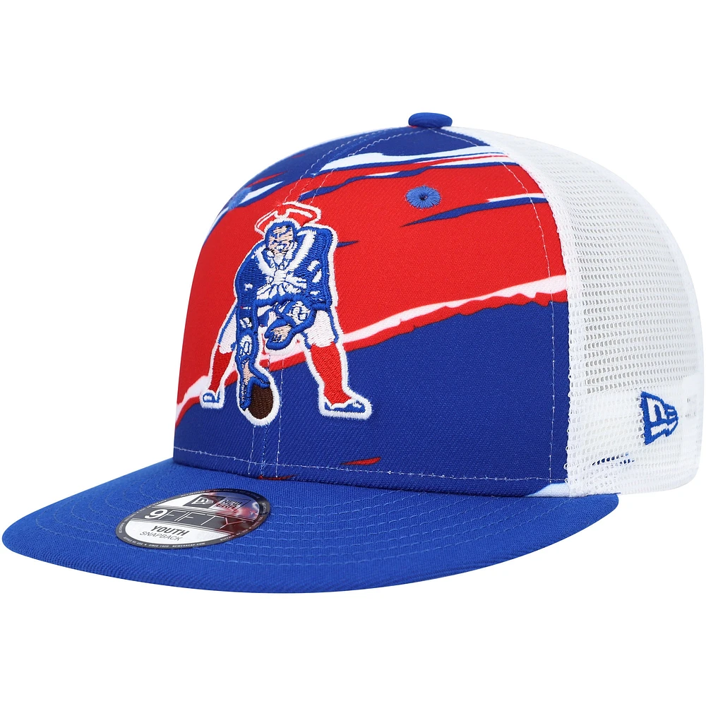 Casquette Snapback 9FIFTY Royal New England Patriots Tear New Era pour jeune