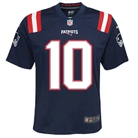 Youth Nike Mac Jones Navy New England Patriots Game Jersey