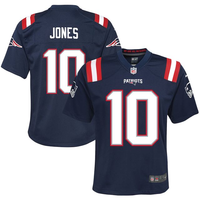 Jeune Nike Mac Jones Marine New England Patriots - Maillot de match