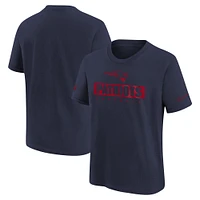 Youth Nike Navy New England Patriots 2024 Sideline Legend Performance T-Shirt