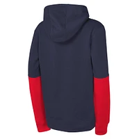 Youth Nike  Navy New England Patriots Club Pullover Hoodie