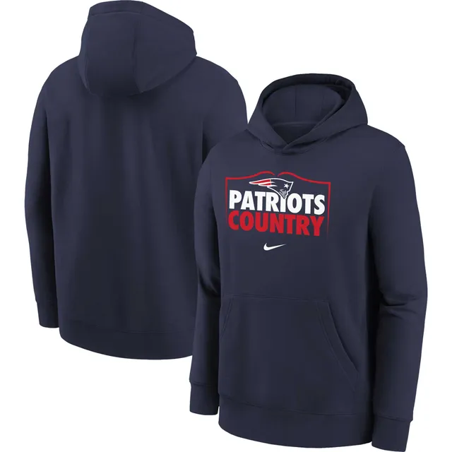 New England Patriots Toddler Double-Up Pullover Hoodie & Pants Set -  Navy/Heathered Gray