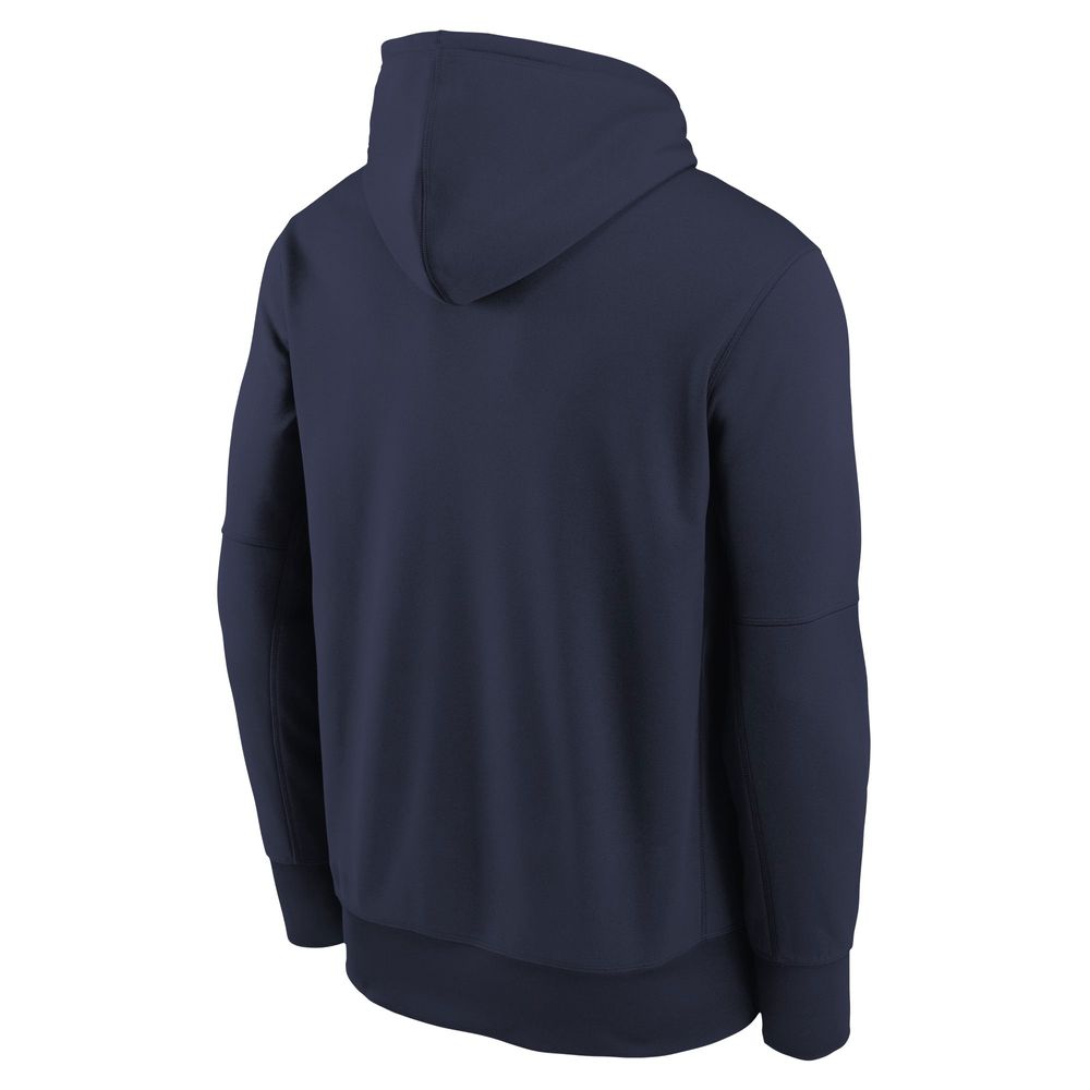 Youth Nike Navy New England Patriots Icon Therma Pullover Hoodie