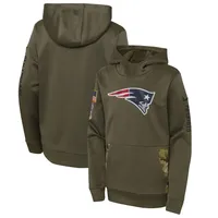 New England Patriots Nike Salute to Service Sideline Therma Pullover Hoodie  NFL