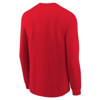 Youth Nike Red New England Patriots Icon - Long Sleeve T-Shirt