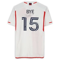 Maillot adidas blanc dédicacé Brandon Bye des New England Revolution n° 15, utilisé lors du match, saison 2024 de la MLS - Taille L