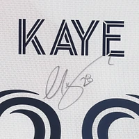 Maillot adidas blanc dédicacé par Mark-Anthony Kaye des New England Revolution, numéro 28, utilisé lors du match, saison 2024 de la MLS - Taille M