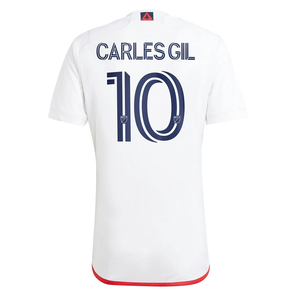 Maillot Adidas Carles Gil New England Revolution 2023 Defiance Replica pour Homme Blanc