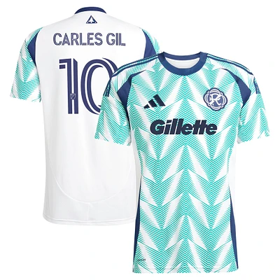 Men's adidas Carles Gil White New England Revolution 2025 Eastern Pine x Flag of Replica Player Jersey