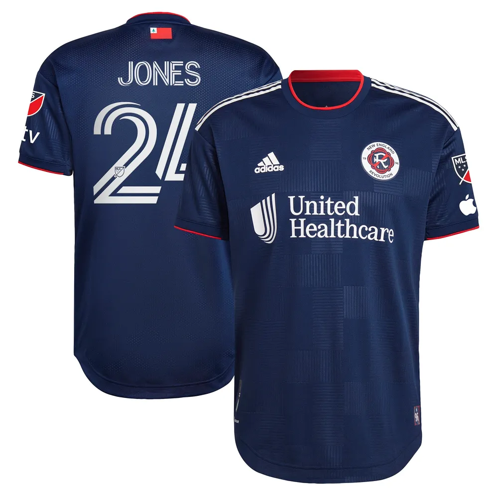 DeJuan Jones New England Revolution adidas 2023 The Liberty Kit Authentic  Player Jersey - Navy