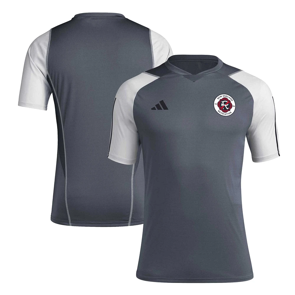 Men's adidas Gray New England Revolution 2024 AEROREADY Training Jersey