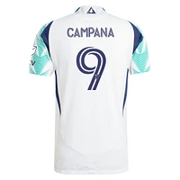 Men's adidas Leonardo Campana White New England Revolution 2025 Eastern Pine x Flag of Authentic Player Jersey