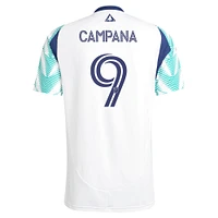 Men's adidas Leonardo Campana White New England Revolution 2025 Eastern Pine x Flag of Replica Player Jersey